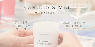 Primaire afbeelding van Candles & Wine Workshop