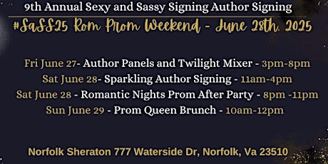 #SaSS25 Rom Prom Weekend Event