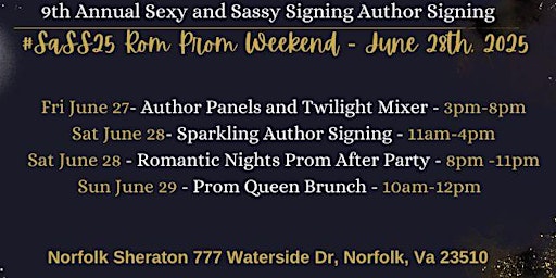 #SaSS25 Rom Prom Weekend Event primary image