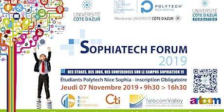 Image principale de SOPHIATECH FORUM 7ème Edition !