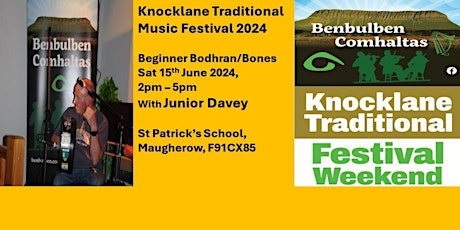 Imagem principal do evento Knocklane Festival 2024 Workshop -Bodhran/Bones (Beginner)
