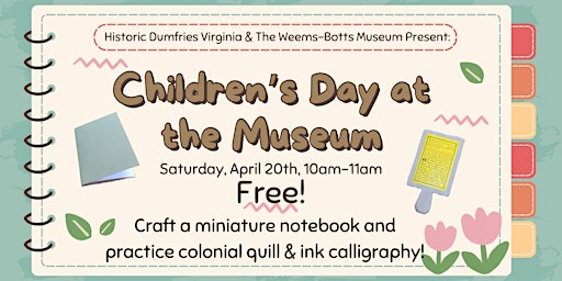 Image principale de Children's Day at the Museum - Taking Note!