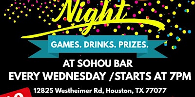 Image principale de Wednesday Music Bingo Night at SoHou Bar