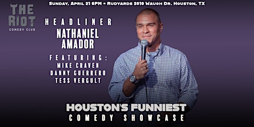 Imagen principal de "Houston's Funniest" Comedy Showcase Featuring Nathaniel Amador