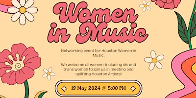 Imagem principal do evento Houston Women in Music Networking