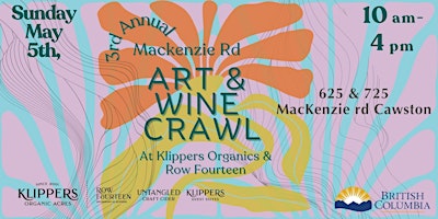 3rd Annual Mackenzie rd Art &  Wine  Crawl primary image