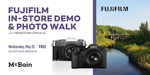 Imagem principal do evento Fujifilm In-Store Demo & Photo Walk