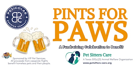 Imagem principal do evento Pints for Paws - Celebrating 23 Years of Pet Love