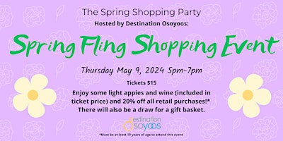 Image principale de Spring Fling Shopping Party
