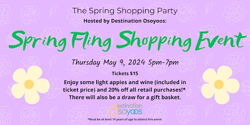 Spring Fling Shopping Party primary image