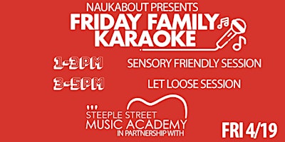 April Vacation - Family Karaoke Afternoon @ Nauk!  Fri 4/19 primary image