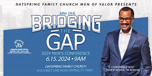 Hauptbild für BRIDGING THE GAP MEN'S CONFERENCE