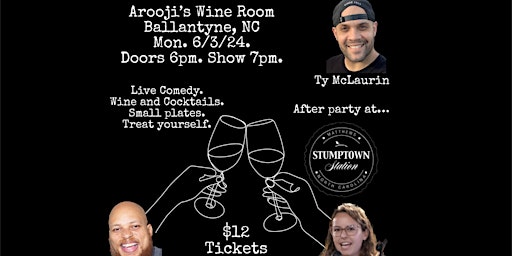 Image principale de Comedy Night 2 at Arooji’s Wine Room