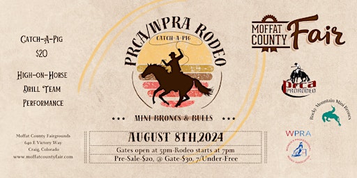 PRCA Rodeo at Moffat County Fair primary image