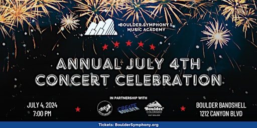 Hauptbild für Boulder Symphony's July 4th Concert Celebration
