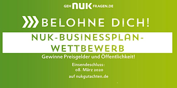 Belohne Dich! Teilnahme am 24. NUK-Businessplan-Wettbewerb