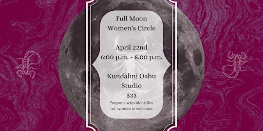 Imagem principal do evento Full Moon Women's Circle