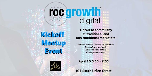 Immagine principale di RocGrowth Digital Kickoff Meetup 