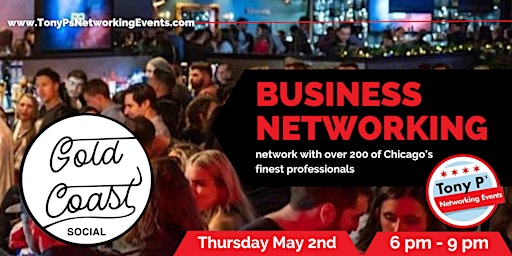 Primaire afbeelding van Tony P's May Business Networking Event at Gold Coast Social: Thurs May 2nd