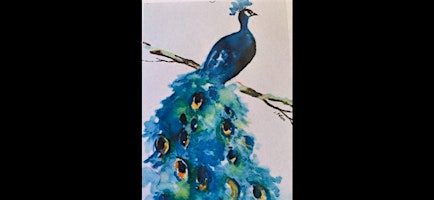 Imagem principal de Fun Watercolour  Workshop for Beginners  21st April  2024 Paint a Peacock