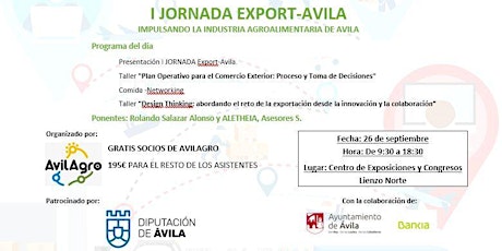 Imagen principal de I JORNADA EXPORT-AVILA