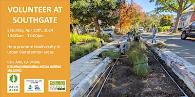 Primaire afbeelding van Volunteer Outdoors in Palo Alto: Bioretention Area Maintenance at Southgate