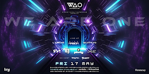 Primaire afbeelding van FRI 17 MAY - SPECIAL EVENT @ WAO SUPERCLUB