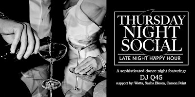 Image principale de Thursday Night Social APRIL IS BACK!