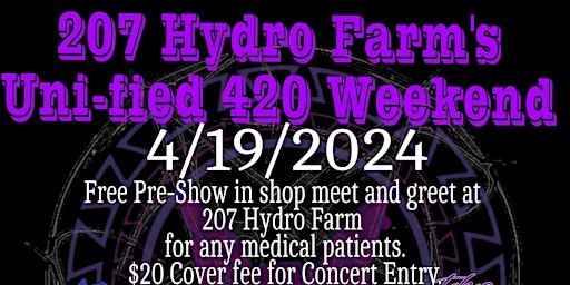 Imagen principal de 207 Hydro's Uni-Fied and Uni-Fried 420 weekend event