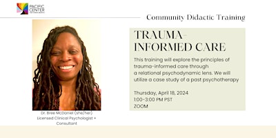 Hauptbild für Community Didactic Training: Trauma-Informed Care