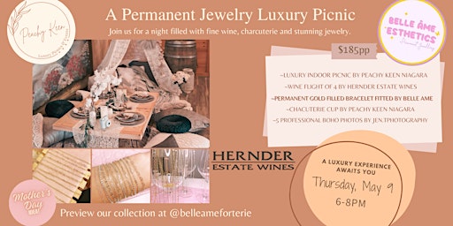 Image principale de A Permanent Jewelry Luxury Picnic @ Hernder Estate Winery