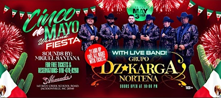 Imagem principal de Cinco De  Mayo Weekend FIESTA with Live Band