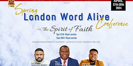 Spring London Word Alive Conference  2024