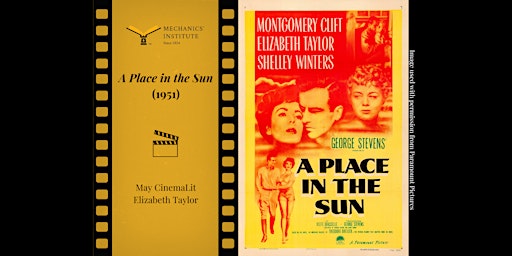 Imagem principal do evento CinemaLit - A Place in the Sun (1951)