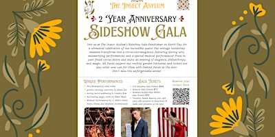 Imagen principal de 2 Year Anniversary Sideshow Gala Fundraiser on Earth Day!!