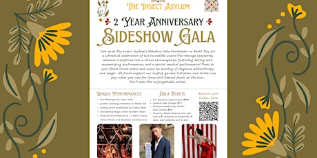 2 Year Anniversary Sideshow Gala Fundraiser on Earth Day!!