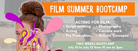 FILM  BOOT CAMP FOR TEENS SUMMER 2024 (TWO WEEKS) primary image