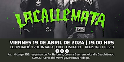 Imagen principal de CONCIERTO ÍNTIMO / LA CALLE MATA