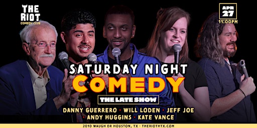 Primaire afbeelding van Riot Comedy Club presents Saturday Night Late Show