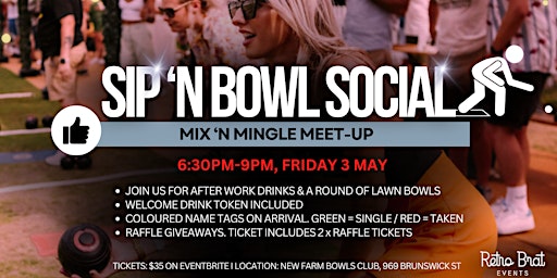 Immagine principale di Sip 'N Bowl Social - After work drinks & lawn bowls 