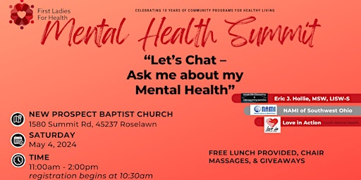 Let's Chat- Ask Me About My Mental Health primary image