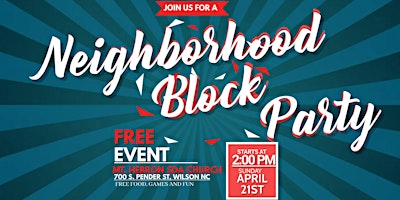 Imagem principal do evento Neighborhood Block Party