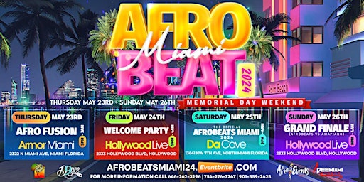 Imagem principal do evento AFROBEAT MIAMI 2024