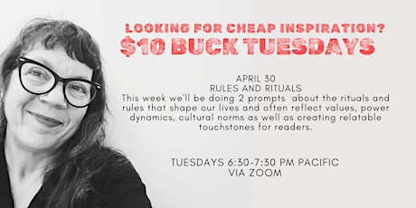 $10 Tuesdays! Writing prompts for memoir & creative non-fiction