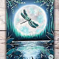 Imagem principal de Discount Paint Night: Dragonfly in the Moonlight