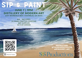 Imagem principal do evento Beach Sip & Paint 3PM