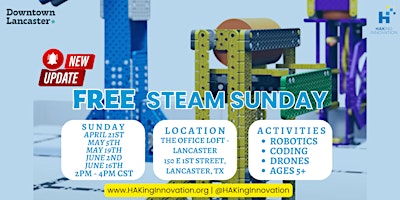Hauptbild für [FREE] STEAM Sunday: Crafts & Technology for Kids (5/5) Lancaster