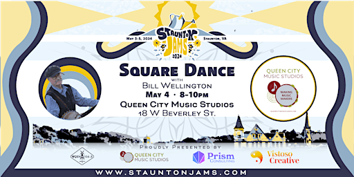 Imagem principal do evento Staunton Jams Presents: Square Dance at Queen City Music Studios