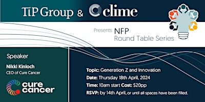 Imagem principal do evento NFP Round Table - Generation Z & Innovation