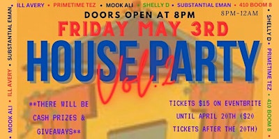 Primaire afbeelding van A.P.E. Presents House Party Vol.2 - Primetime Tez